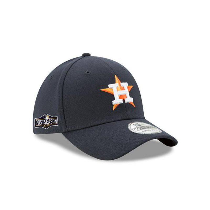 MLB Houston Astros Postseason Side Patch 39Thirty Stretch Fit (VOI5771) - Blue New Era Caps